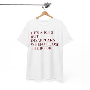 10/10 Book Boyfriend Shirt, Bookish Apparel, Funny Reading T-Shirt, Gift for Reader, Bookworm Gift, Literature Lover Tee image 7