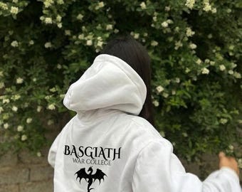 Basgiath War College Dragon Hoodie | Booktok Fantasy Reader Gift Sweatshirt