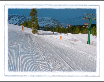 The Bridger Series: "First Ride Up Sunnyside" Photographic Print - Bridger Bowl, Montana