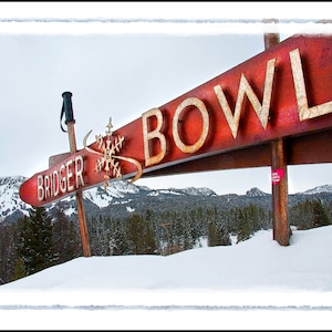 The Bridger Series: "Ski the Coldsmoke" Photographic Print - Bridger Bowl, Montana