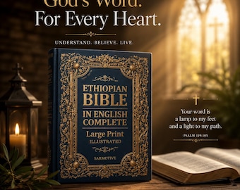 Complete Ethiopian Bible in English | Large Print Illustrated Hardcover Study Edition
