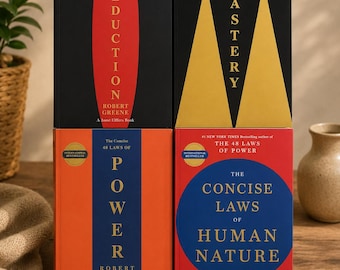 Robert Greene 4-Book Set: Power, Seduction, Mastery, Human Nature
