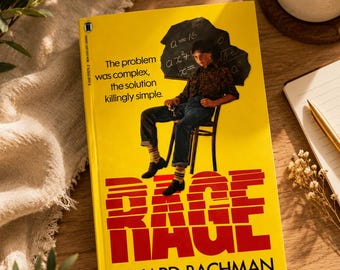 Rage by Richard Bachman (Stephen King) British Edition new Paperback, Rare Out-of-Print book
