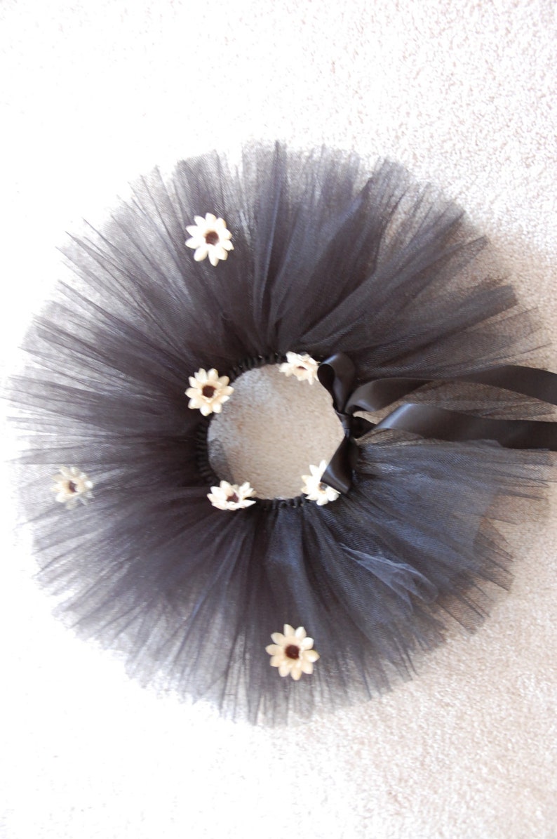 Black Preemie-Infant Tutu Set-with headband