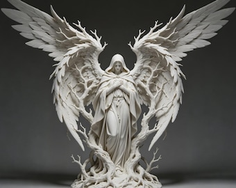 Biblical angel statuette 3D printed