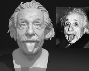 Custom personalized 3D bust statue gift for weddings, funerals, parties, fun