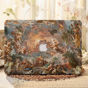 Retro Art Painting Custom MacBook Case,Macbook Neo Case,Macbook Pro 16 15 14 13 Air 13 11 Retina 15 Case,Frosted Hard Shell Laptop Cover