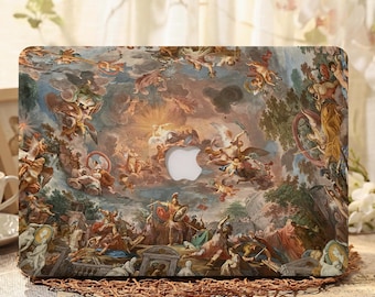 Retro Art Painting Custom MacBook Case,Macbook Neo Case,Macbook Pro 16 15 14 13 Air 13 11 Retina 15 Case,Frosted Hard Shell Laptop Cover