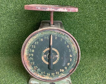 Vintage Antique Montgomery Ward Family Kitchen Scale 25 lbs
