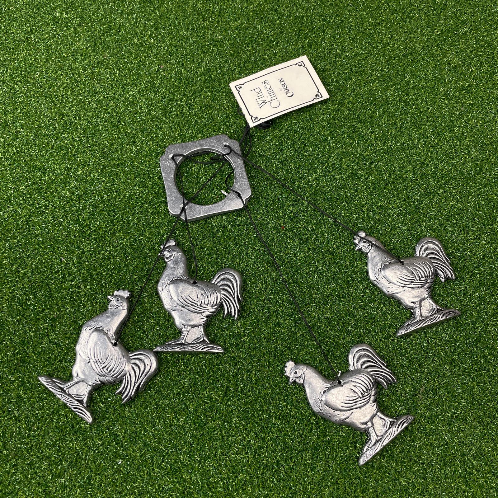 vintage♡Carson 1992 ピューター製ウィンドチャイム 鳥モチーフ Carson Pewter Wind Chimes - Etsy