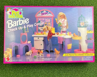 Vintage Barbie Pet Doctor Check Up & Play Center Sealed 1990s Mattel