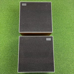 Sony Vintage Stereo Speakers Pair Wood Grain Bookshelf Speakers Tested image 1