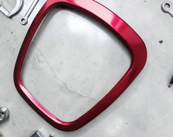 Audi Steering Wheel Trim Ring Cover | Aluminum Metal Interior Decor Frame for A3 8P S3 A4 B6 B7 B8 A5 A6 C6 Q5 Q7
