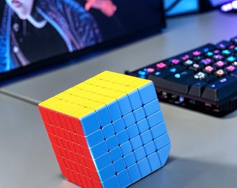 MOYU Meilong 6x6 V2 Magnetic Speed Cube Stickerless Professional Puzzle Fidget Brain Teaser Toy
