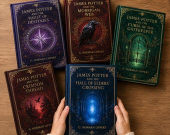 James Potter Fantasy Saga Hardcover Collection, Dark Academia Bookshelf Gift