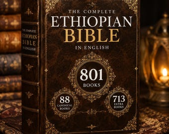 Originele Ethiopische bijbel in het Engels – complete editie van 801 boeken