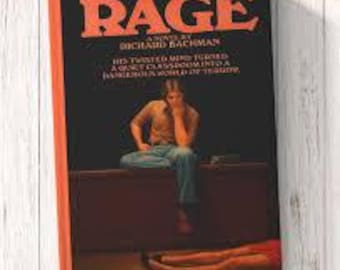 Rage van Richard Bachman Paperback, zeldzame uitverkochte psychologische thriller