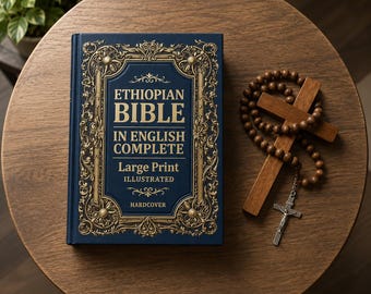 Kompletna Biblia Etiopska w języku angielskim | Duży druk, ilustrowane wydanie do nauki w twardej oprawie