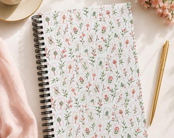 motif Mahjong vintage Cahier à spirale | Journal ligné