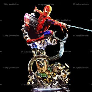 Spiderman TM 3D-print STL-bestanden (niet ondersteund, vooraf gescheiden)