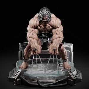 Wolverine Weapon X Comic Style 3D Print STL Files (Unsupported, Pre-Separated)