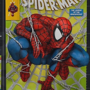 File STL per la stampa 3D di opere d'arte da parete di Spiderman immagine 4