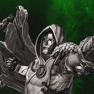 Dr. Doom V2 Fan Art 3D Print Model (STL Files)