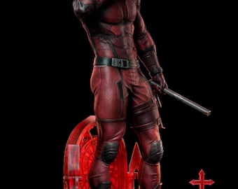 Archivos STL para impresión 3D de Daredevil 2026 (sin soporte, preseparados) con busto de regalo.