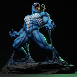 Venom Enraged 3D Print STL Files (Unsupported, Pre-Separated)