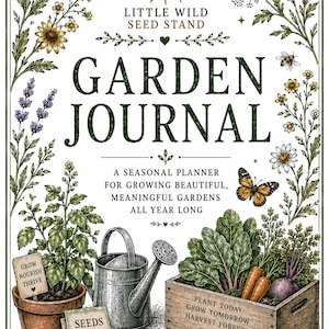Garden Journal | Seed Tracker, Raised Bed Planner & Monthly Garden Notes image 1