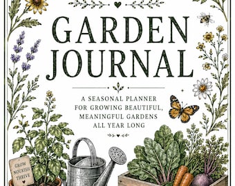 Garden Journal | Seed Tracker, Raised Bed Planner & Monthly Garden Notes