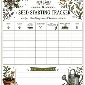 Garden Journal | Seed Tracker, Raised Bed Planner & Monthly Garden Notes image 4
