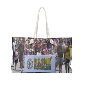 Borsa da weekend / Borsa per la marcia scolastica con stendardo della parata P.S. 1010