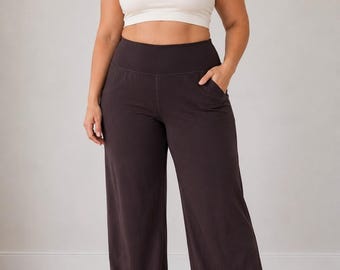 Lululemon Align High Rise Wide Leg Pant Espresso 10 Nulu Pockets