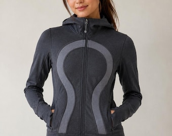 Lululemon Sichtschutz Jacke Charcoal Grau (Größe Punkt 4)