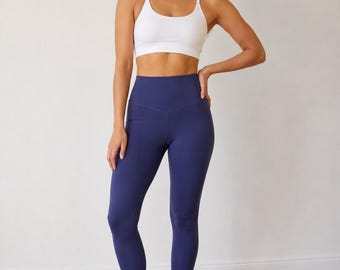 HALARA ultra-gevormde marineblauwe legging met hoge taille Nieuw in tas met kaartjes