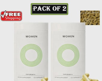 Women’s Hair Growth Supplement |2 Pack (120 Caps) | 3 Month Supply|