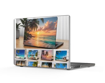 Tropical Sunset Beach MacBook Case | Palm Tree Ocean Laptop Cover
