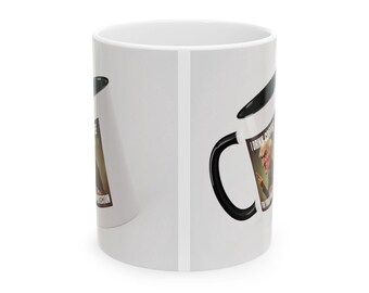 Vintage Giraffe Poster Mug | Ceramic Mug