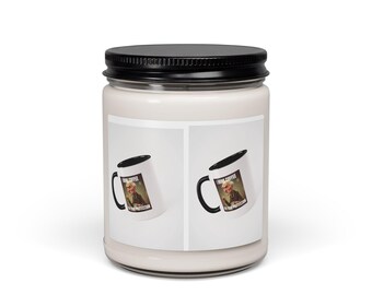 Vintage Mug Photo Collage Candle | Scented Soy Candle 9oz