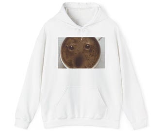 Coffee Face Hoodie | Latte Foam Art Humor