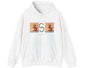 Cute Hamster Photo Hoodie | Retro Polaroid Pet Portrait, Cozy Sweatshirt