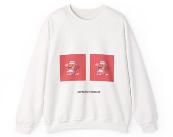 Espresso Yourself Sweatshirt | Coffee Cup Illustration sweatshirt