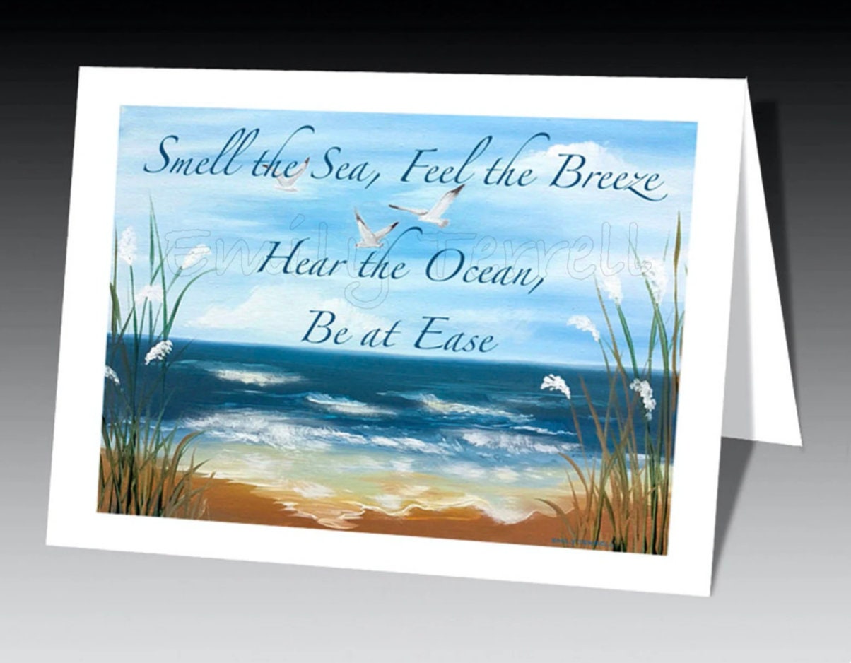 Beach Quotes Ocean 100% cotton Canvas Quality print wall art Home Decore collect 