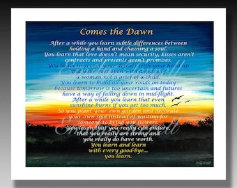Comes the Dawn Poem Print: Jorge Luis Borges Inspiration