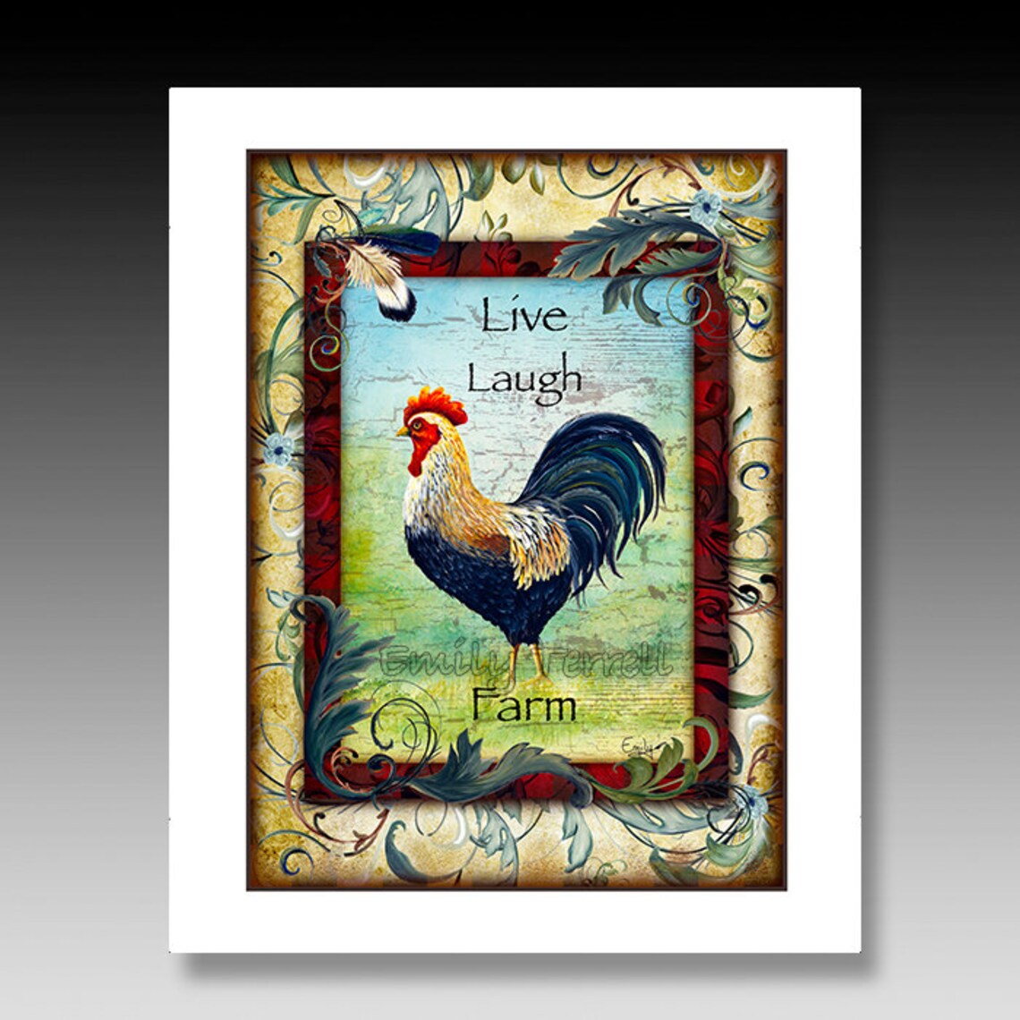 Rooster Sign Rooster Quotes Live Laugh Farm Roosters Etsy