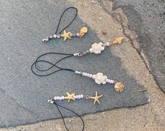 Beach phone charms