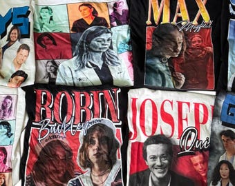T-shirt i vintagestil med 90-talsmotiv, TV-program/karaktärsinspirerad