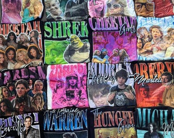 Vintage 90-talsstil T-shirt inspirerad av film/skådespelare