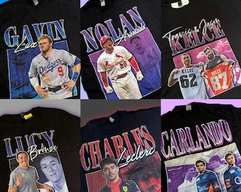 T-shirt i vintagestil med 90-talsmotiv, sporttema F1, NFL, fotboll, baseboll